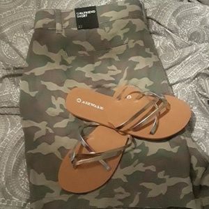 Lane Bryant camo print girlfriend short